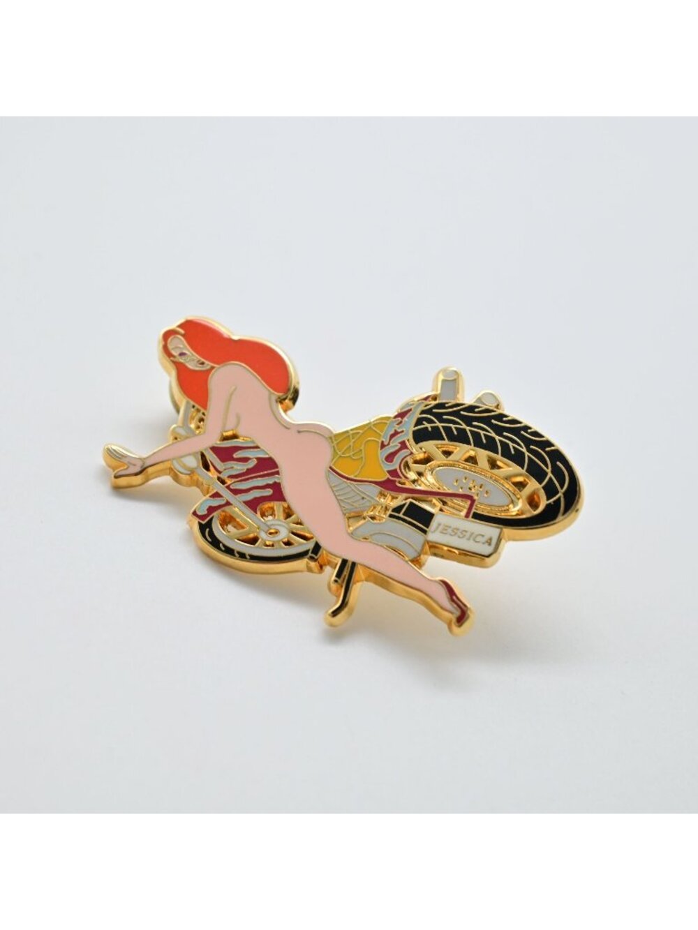Disney Rogger Rabbit - Jessica Rabbit Nude Motorcycle Fantasy Pin LE300